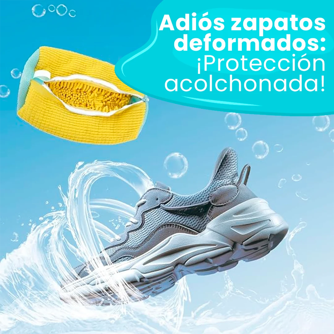 LavaZap Bolsa de Microfibra Ultra Resistente para un Lavado Seguro | Protege tus Zapatillas y tu Lavadora