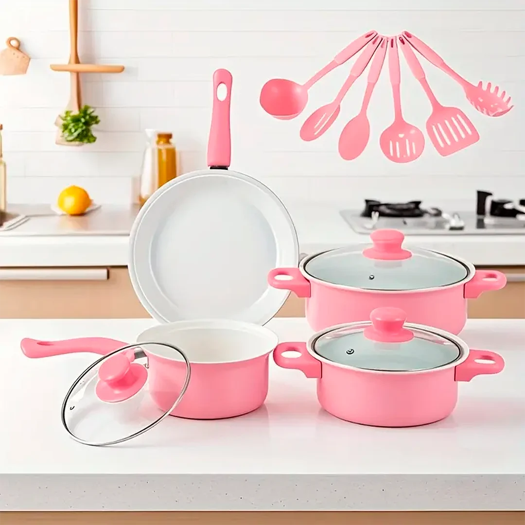 Juego de Ollas Antiadherentes SafeCook 13 Piezas