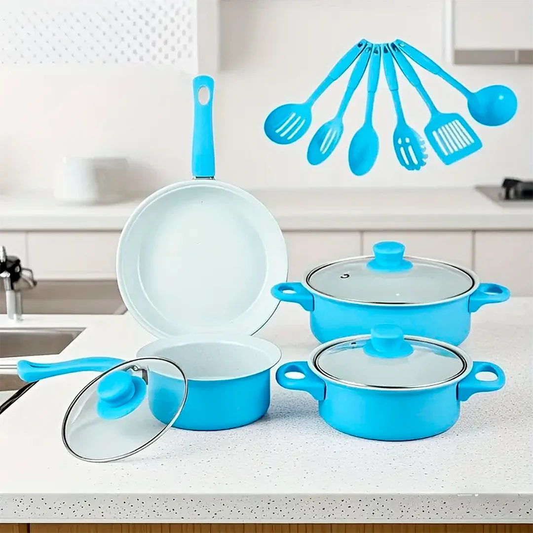 Juego de Ollas Antiadherentes SafeCook 13 Piezas