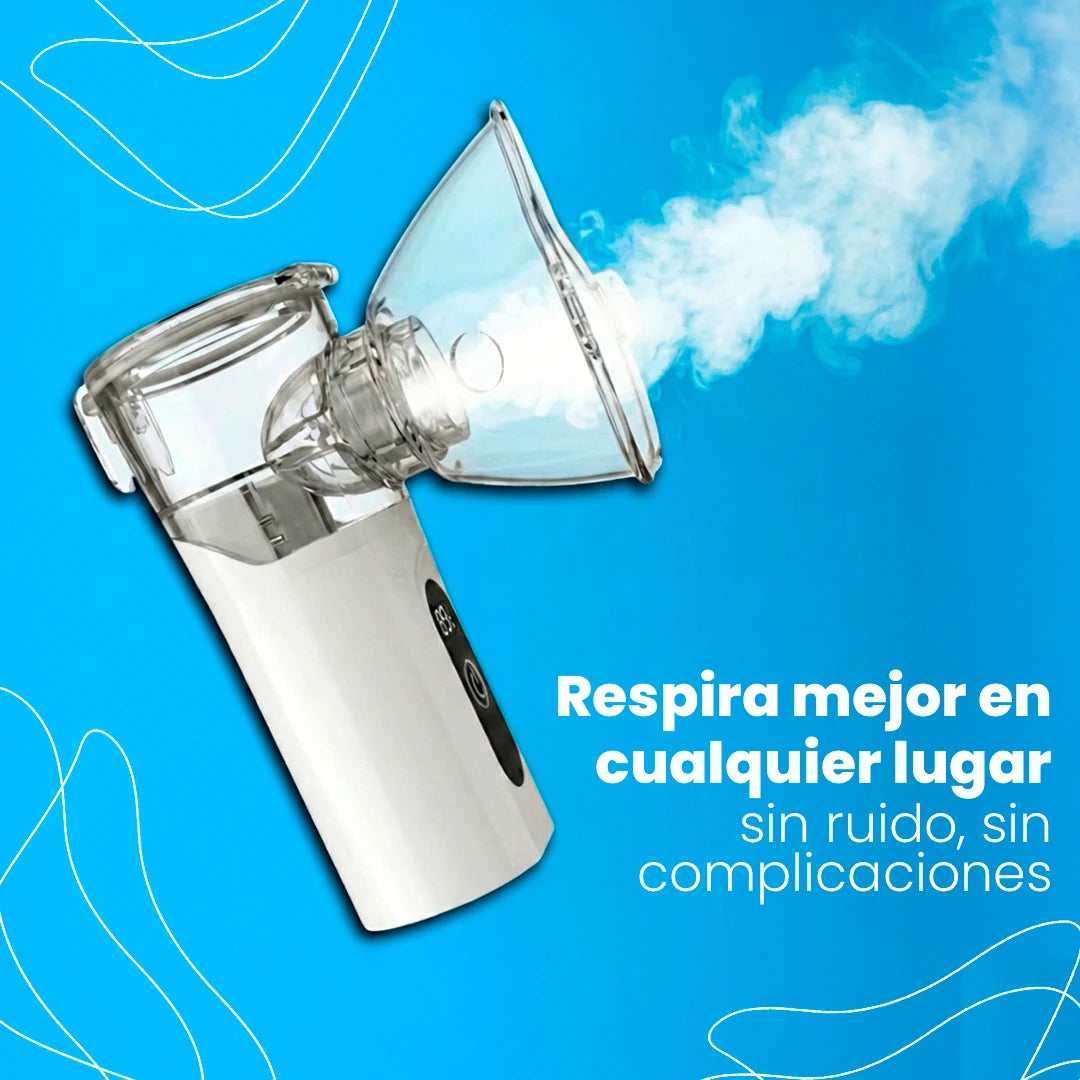 AirZen – Nebulizador Portátil 30ml Ultrasónico, Silencioso, Ligero y Seguro para Toda la Familia