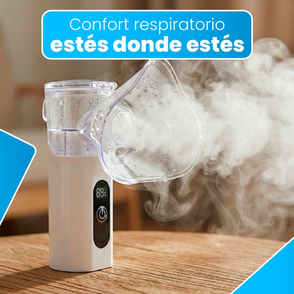 AirZen – Nebulizador Portátil 30ml Ultrasónico, Silencioso, Ligero y Seguro para Toda la Familia