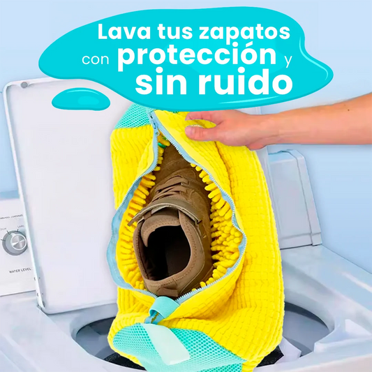 LavaZap Bolsa de Microfibra Ultra Resistente para un Lavado Seguro | Protege tus Zapatillas y tu Lavadora