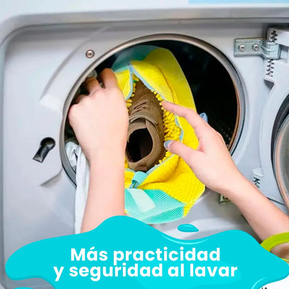 LavaZap Bolsa de Microfibra Ultra Resistente para un Lavado Seguro | Protege tus Zapatillas y tu Lavadora