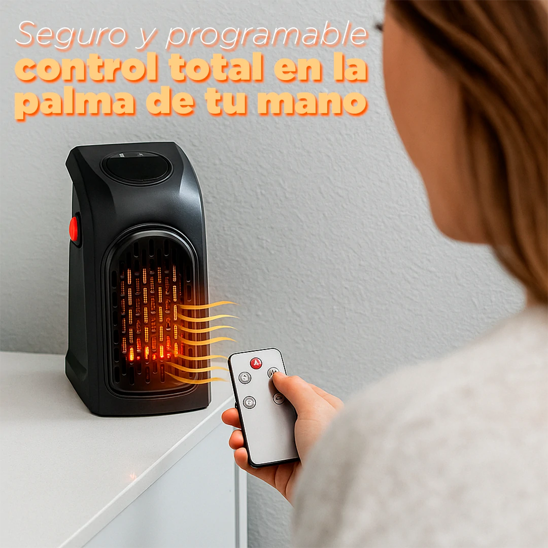 MiniTherm Pro – Calefactor Inteligente Cerámico 400W | Portátil, Silencioso