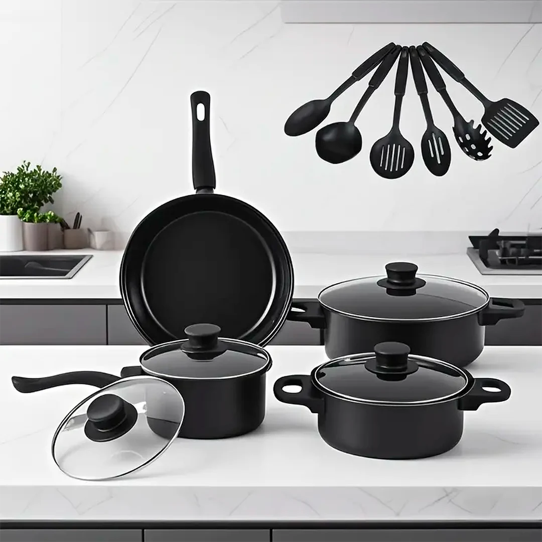 Juego de Ollas Antiadherentes SafeCook 13 Piezas